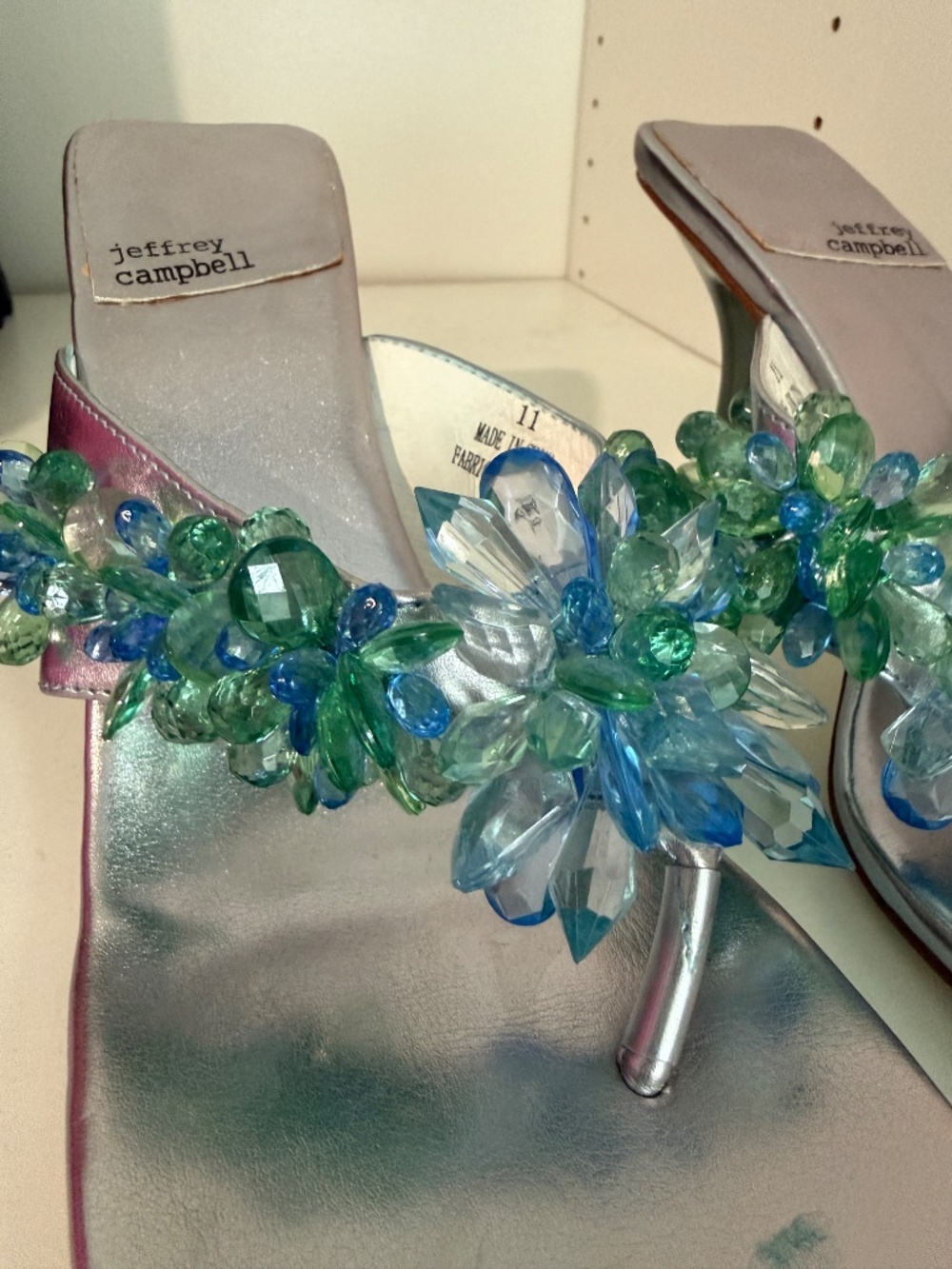Jeffrey Campbell Beaded Floral Heels - Picture 3 of 4